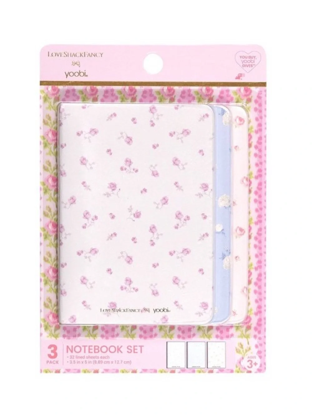 IN-HAND | LoveShackFancy x Target Yoobi 3-Pack Mini Journals
